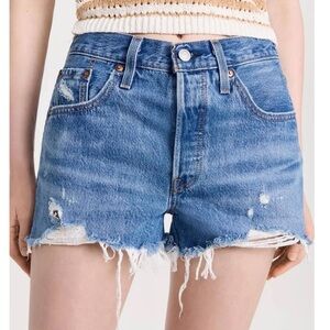 Levi’s 501 High Rise Denim Shorts
